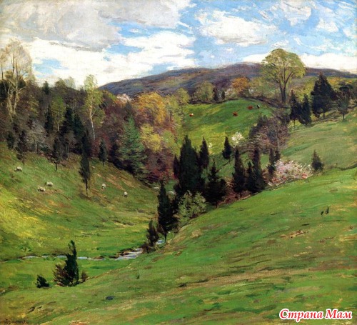  . Willard Leroy Metcalf (1858-1925 .)