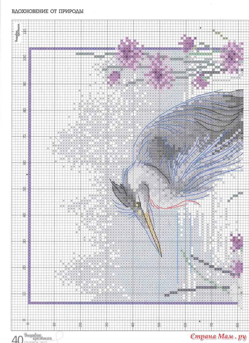 Схема вышивки крестом вдохновение