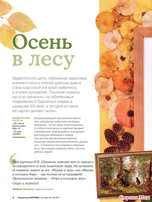 Вышитые картины 10.2012