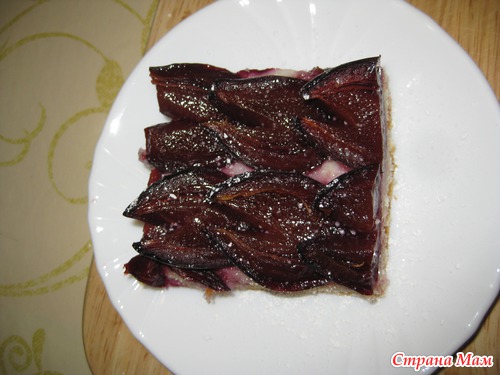 Пирог со сливой. очень вкусный )))