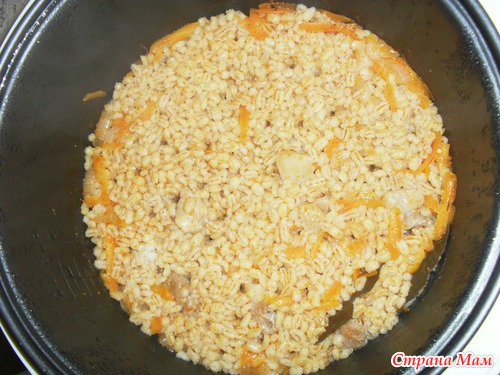 Перловка с мясом
