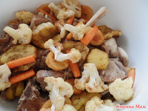 Маклуба в двух вариантах( с барининой и курицей) ( арабская кухня)