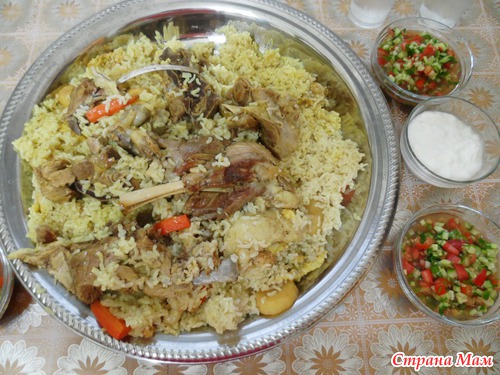 Маклуба в двух вариантах( с барининой и курицей) ( арабская кухня)