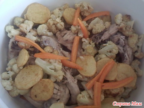 Маклуба в двух вариантах( с барининой и курицей) ( арабская кухня)