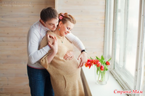 Фотосессия беременности в фотостудии