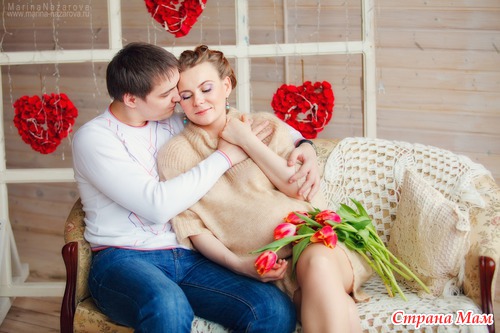 Фотосессия беременности в фотостудии