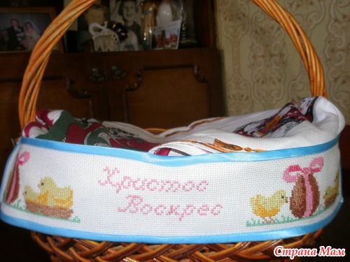 Пасхальный бордюр для корзины