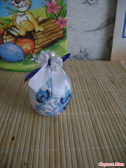 Мои скромные декупажинки к Пасхе