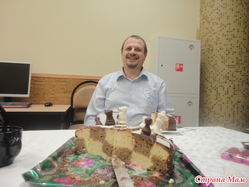 Шахматный торт для сынули!