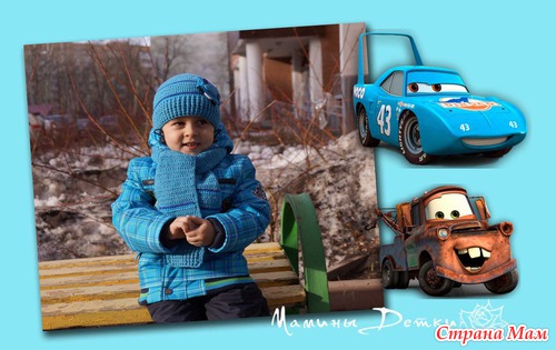 Шапочка и шарфик для мальчика))