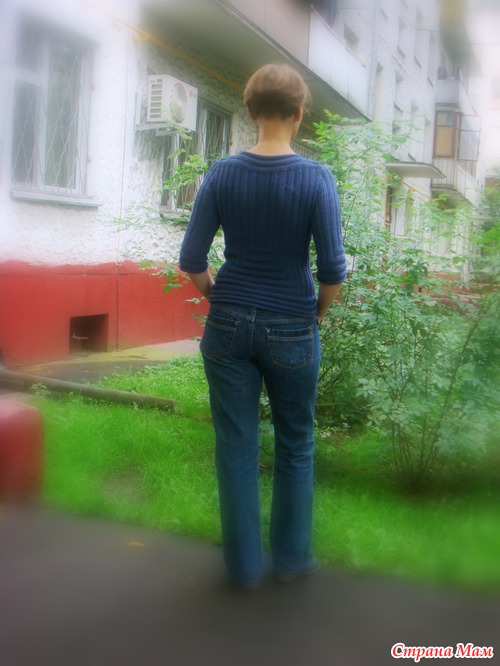 Джинсовый пуловер