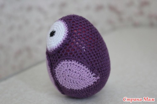 Сова из большого яйца