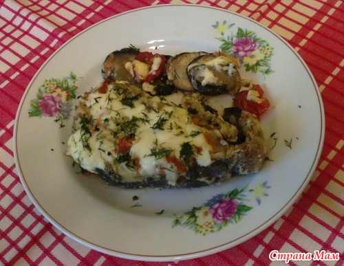 Треска с овощами в духовке