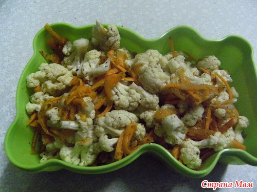 Маринованная цветная капуста по-корейски.