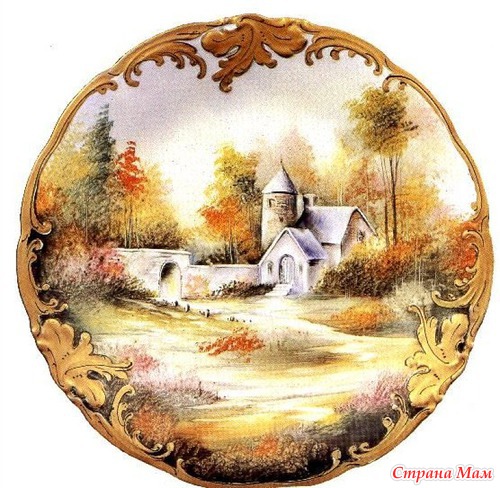 Продолжаю делиться картинками для декупажа и скрапа. Круглые картинки для часов, тарелок, шкатулок