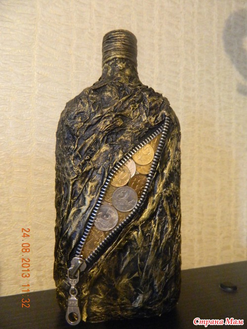 Денежная бутылка МК