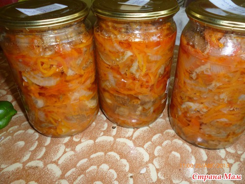 Салат с грибами