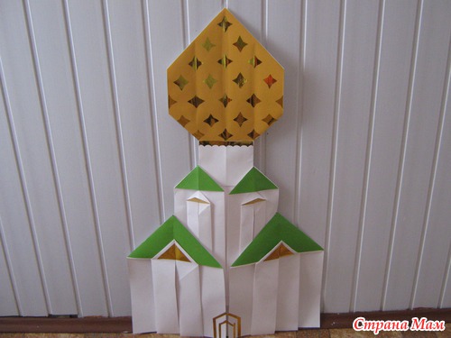 Храм в технике оригами.