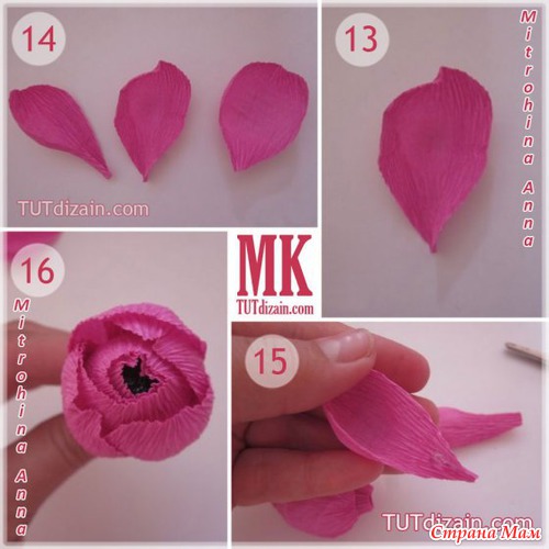 Розочки из гофры и конфет