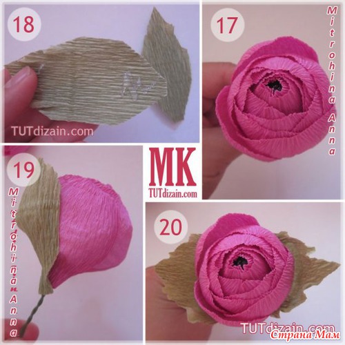 Розочки из гофры и конфет