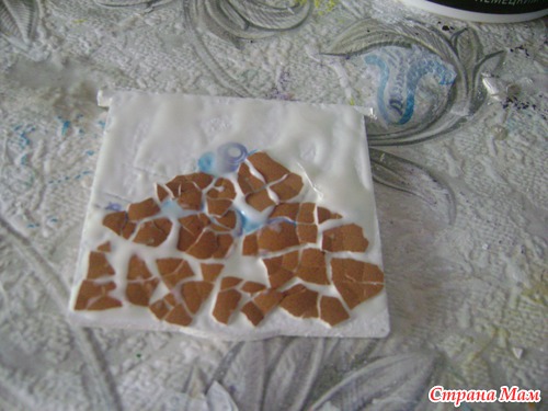 Совместный декупаж чайного домика. Начинаем)))