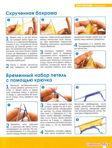 Полезная информация для вязания носков