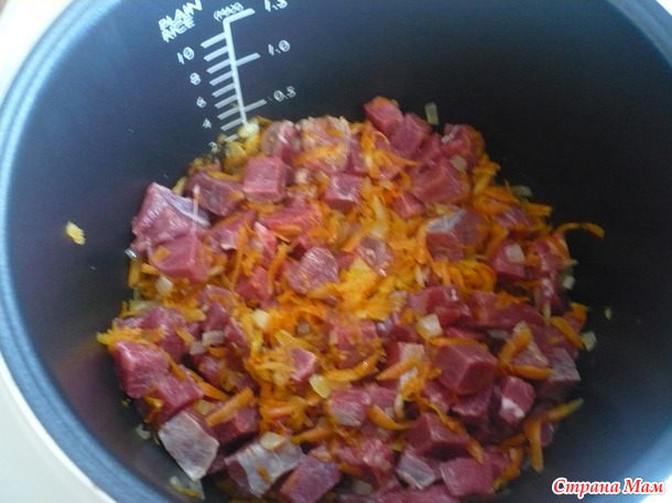 Тушёная картошка с мясом