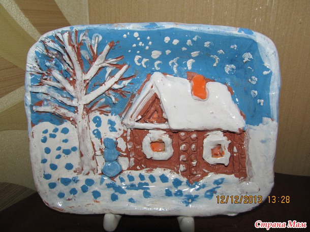 Поделки из глины. Работы моего сына.