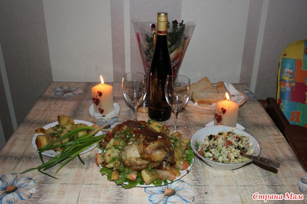 Аппетитная курочка в мультиварке, можно в духовке)