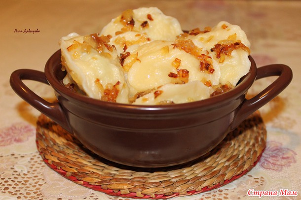 Вареники с картошкой и грибами