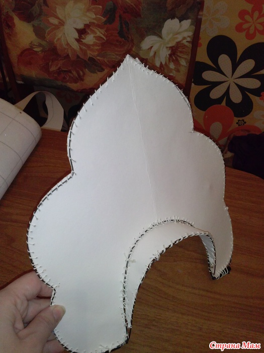Как сделать бумажный кокошник на голову