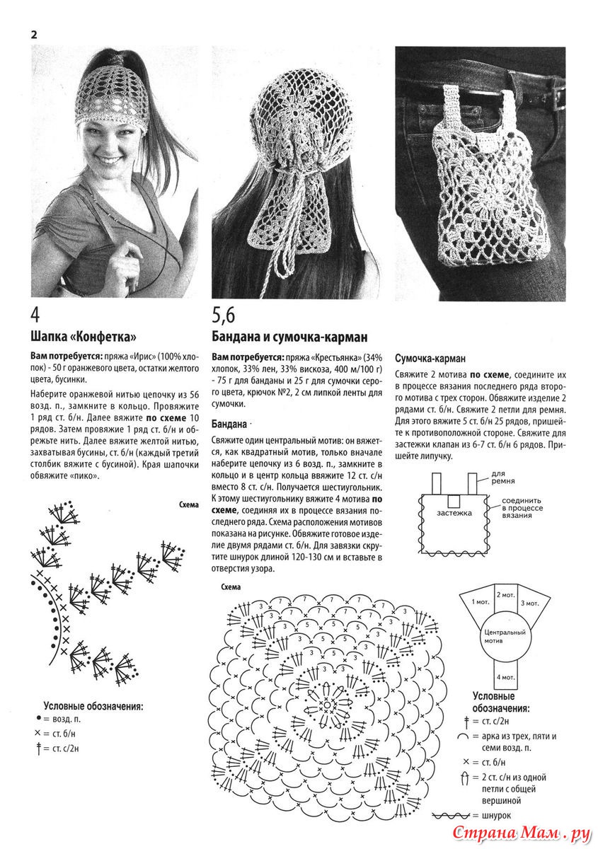 Повойник крючком модели схема и подробное описание