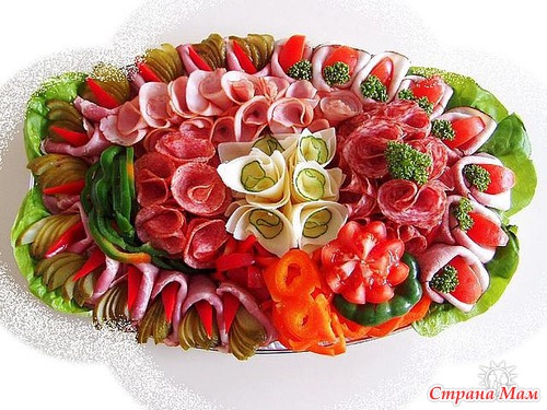 Нарезка на праздничный стол