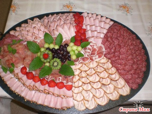 Нарезка на праздничный стол