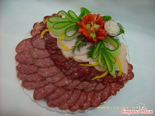 Нарезка на праздничный стол