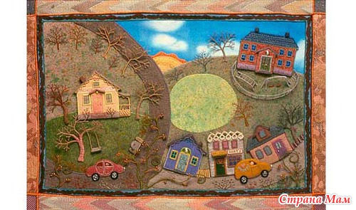 Иллюстрации из текстиля. Salley Mavor