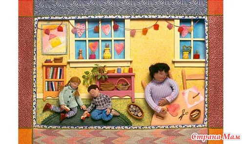 Иллюстрации из текстиля. Salley Mavor