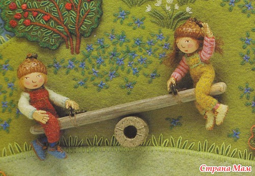 Иллюстрации из текстиля. Salley Mavor