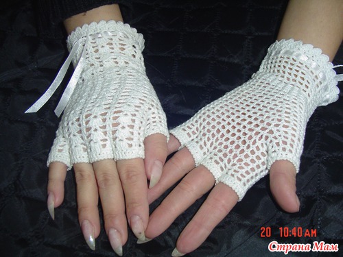 . Ажурные митенки