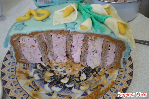 Первый опыт с мастикой.