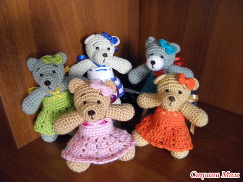 Вязаные игрушки, серьги и слингобусы