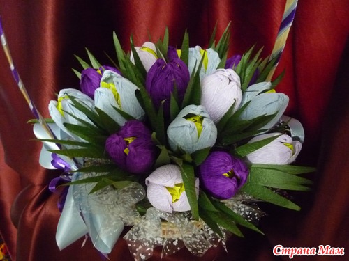 Сладкие букеты к 8 марта.