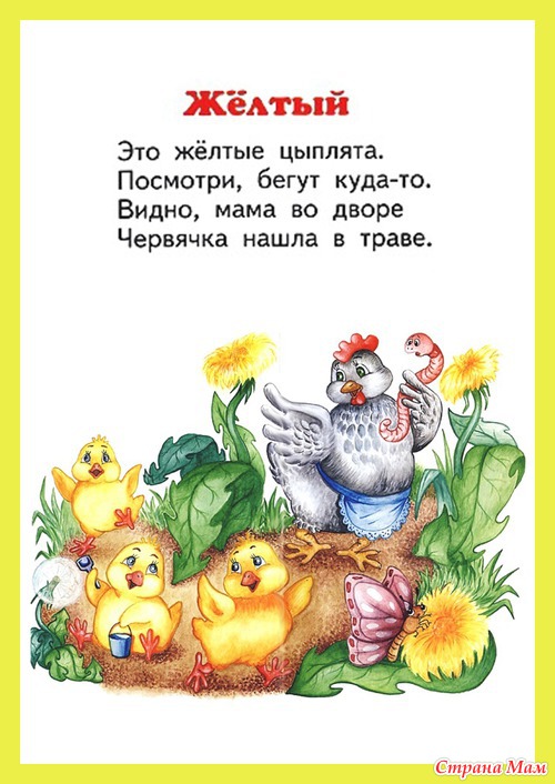 Пособие для изучения цветов