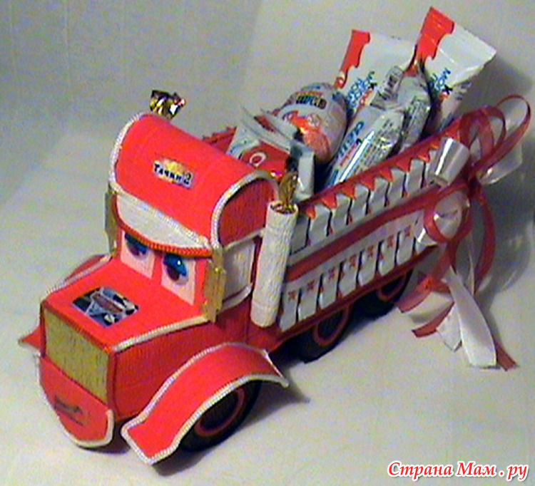 Машины из конфет своими руками: готовим вкусный подарок к праздникам