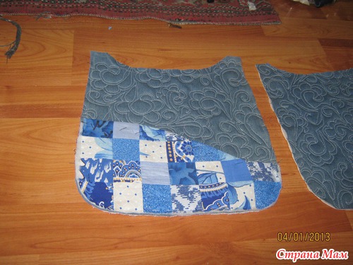 Джинсовая сумка+стежка
