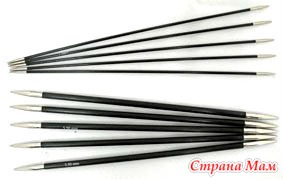  KNITPRO KARBONZ DOUBLE POINTED SOCK NEEDLES 15cm - sizes1.5mm - 3.5mm