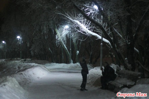 Ночь. Улица. Фонарь.