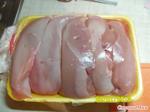 Мраморный куриный рулет