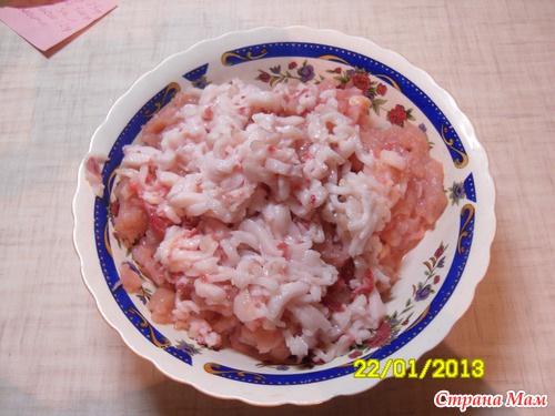 Мраморный куриный рулет