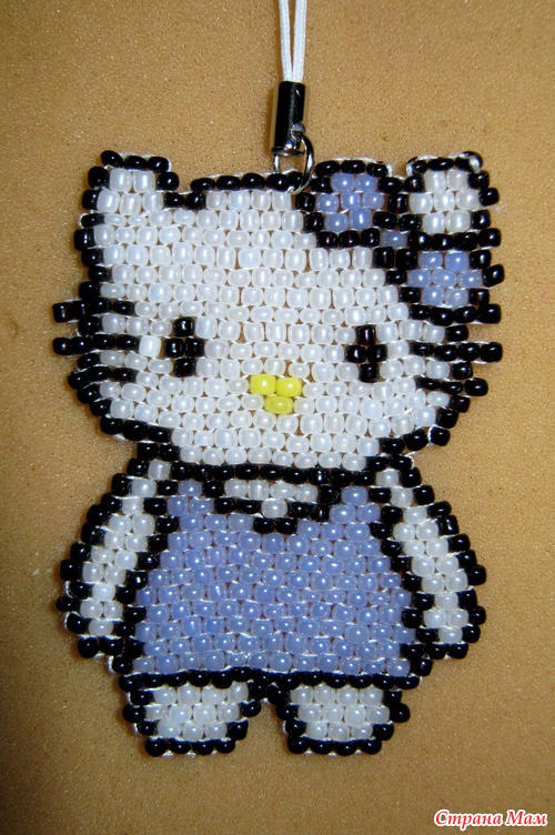 Брелок Hello Kitty голубой